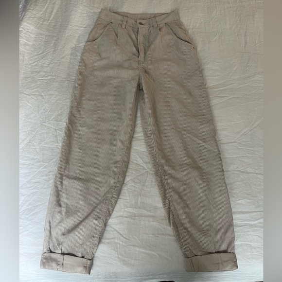 Beige Corduroy Pants - Size 4 - Picture 2 of 6